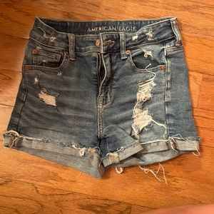 American Eagle hi rise shortie size 0